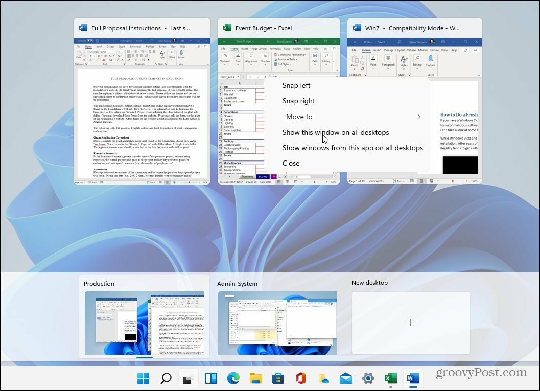 Virtuelle desktops Windows 11