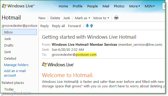 din e-mail på dit domæne fra windows live