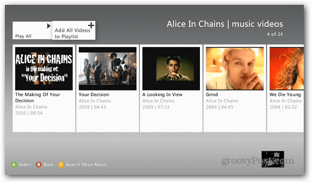 Xbox-musikafspilningslister