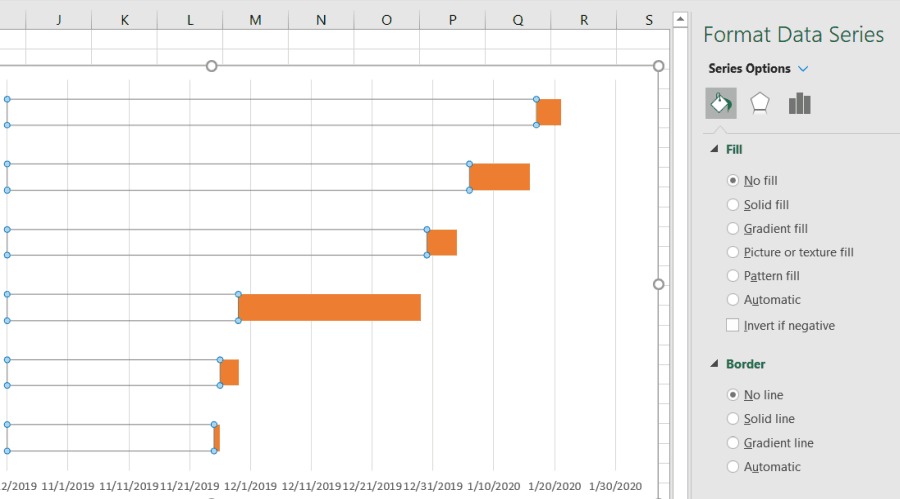 rydde dataserier i Excel