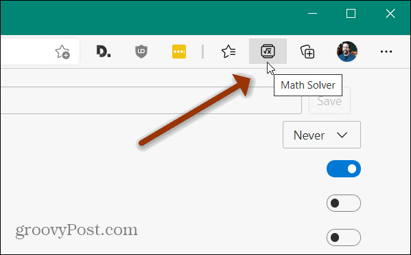 Math Solver-knap