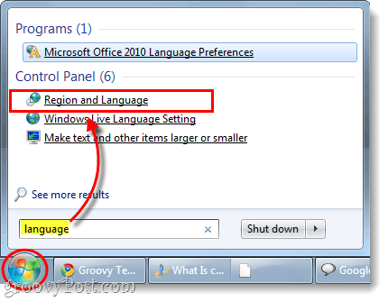 start region og sprogkontrolpanel i windows 7