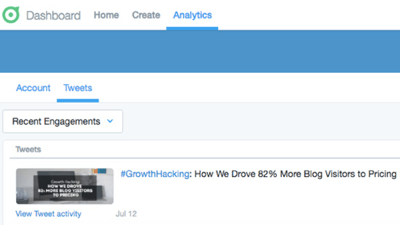 twitter dashboard tweets analytics