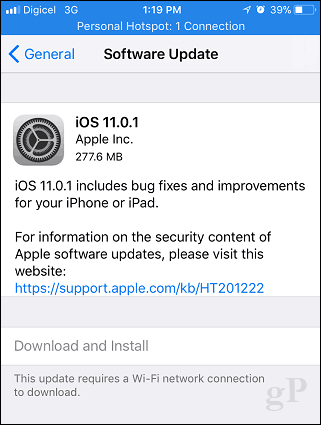 Apple iOS 11.0.1 blev udgivet, og du skal opgradere nu