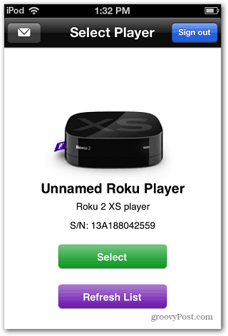Vælg Roku Player