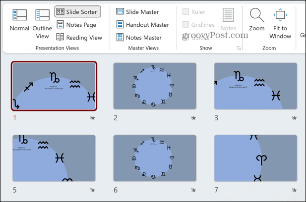 powerpoint slettede slide