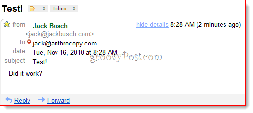 Filtrering af BCC Gmail-meddelelser