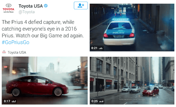 Toyota Twitter videoannonce