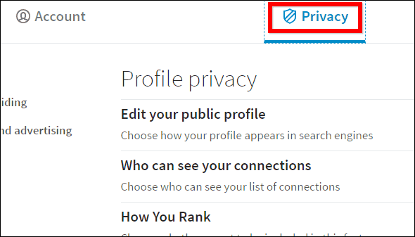 Linkedin-fanebladet for privatliv