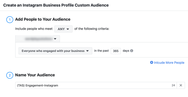 Sådan strategisk vokser din Instagram efter trin 4 indstillinger for at vælge hvilken Instagram-profil og inkludere besøgende fra det sidste år i dit publikum