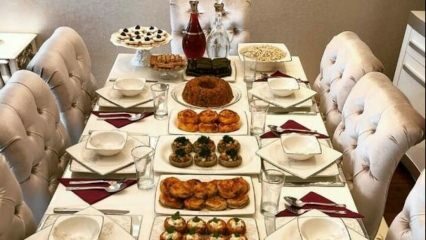 Specielle præsentationsforslag til iftar-tabeller
