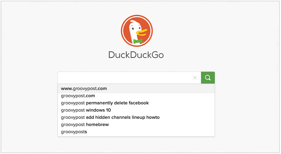 DuckDuckGo-websted