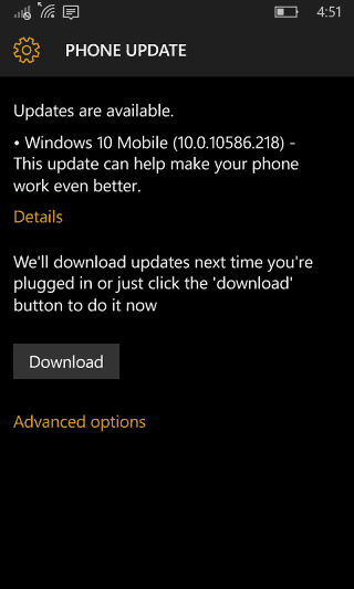 Windows 10 Mobile aprilopdatering