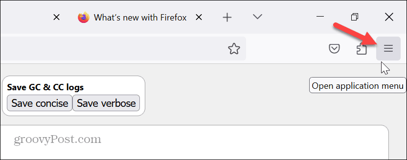 firefox menu-knap