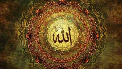 Placering af de 99 smukkeste navne på Allah! Esmaü'l- Hüsna (99 navne på Allah) betydninger