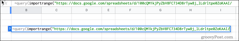 importrange i google sheets