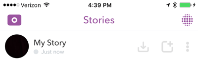 Gem hele din Snapchat-historie i slutningen af ​​hver dag.