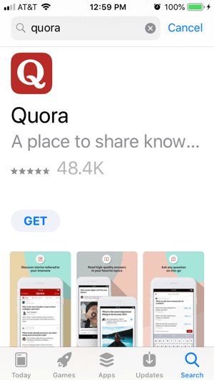 Få adgang til Quora på desktop eller mobil.