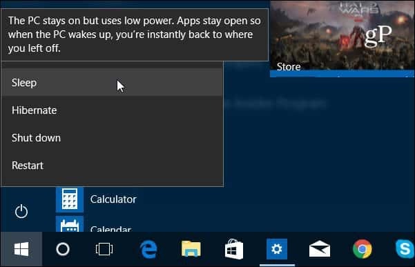 Windows 10 Lukning, genstart, dvaletilstand og Sleep Roundup