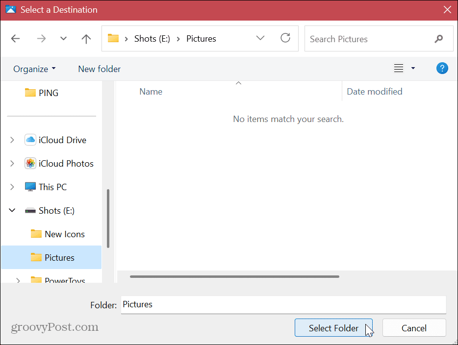 Flyt standardbrugermapper på Windows 11