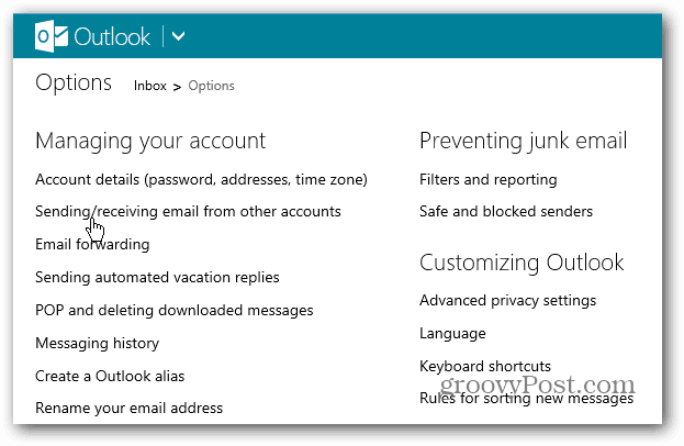 Outlook.com-tip: Angiv din standard-e-mail-konto