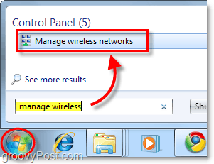 administrere trådløse netværk i Windows 7