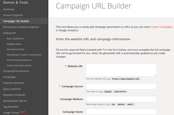 Føj UTM-parametre til webadresser, så du kan spore dine influencer-kampagner i Google Analytics.