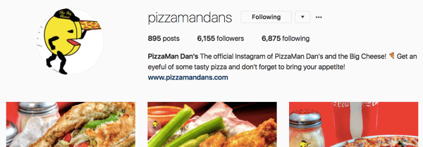 Pizzamandans instagram-konto er vokset gennem konstant indsats over tid.