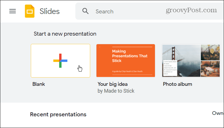 konvertere en powerpoint til google slides