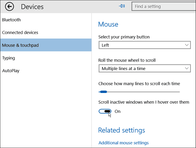 Tip om Windows 10: Rul inaktivt Windows ved at holde musepekeren over dem