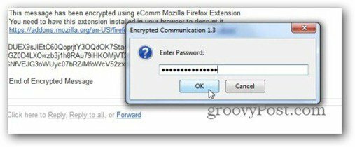 krypteret kommunikation adgangskode dekrypterer