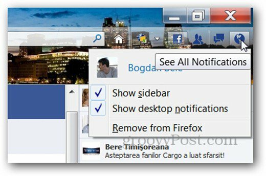 facebook messenger til firefox underretningslinje