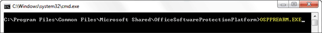 office cmd prompt opsream.exe