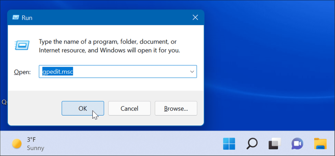 Fjern vejr-widgetten på Windows 11