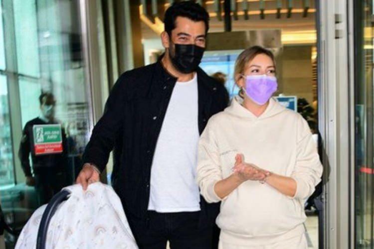 Billeder af Kenan Imirzalıoğlu og hans kone Sinem Kobal forlader hospitalet
