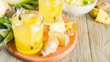 Hvordan laver man limonade mod ødem? Detox opskrift på ødem lindring med ananas! Lindrende detox opskrift