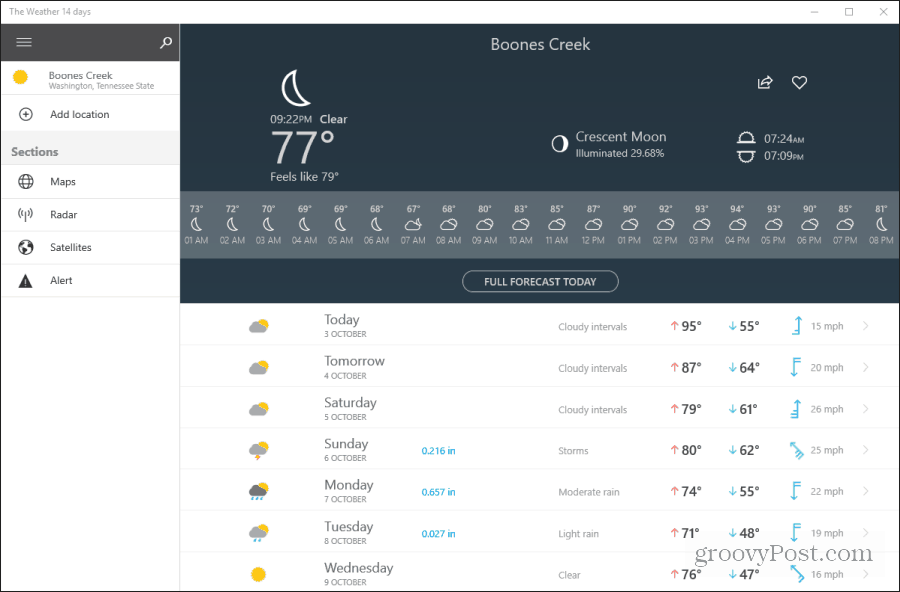 vejr 14 dage app