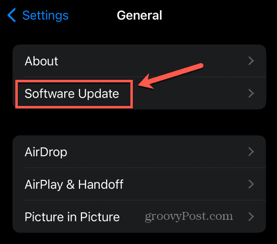 iphone software opdatering