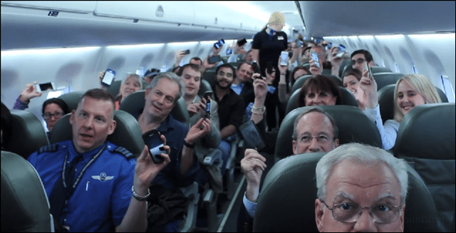 jetblue-flyvning med mobiltelefoner på