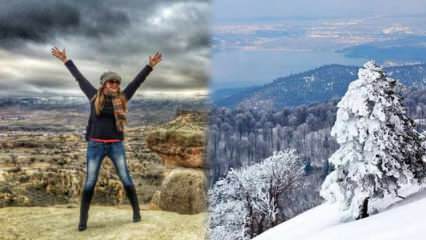 Hvor er vinter skal-besøg steder i Tyrkiet?