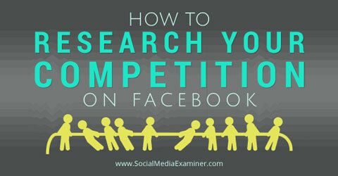 undersøg din konkurrence på facebook