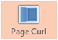 Side Curl PowerPoint-overgang