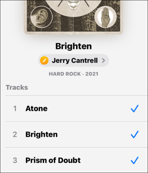 tilføjede numre skaber en fælles afspilningsliste på Apple Music