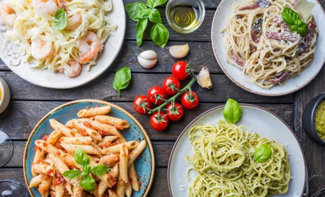 De mest forskellige pastaopskrifter! 4 typer pastaopskrifter til national pastadag
