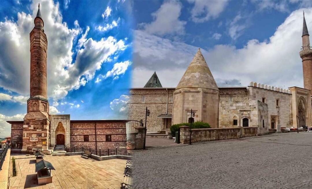 UNESCO verdensarvsmoskeer fra Ankara og Konya. Arslanhane-moskeen og Eşrefoğlu-moskeen