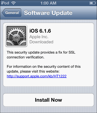 iOS 6-opdatering