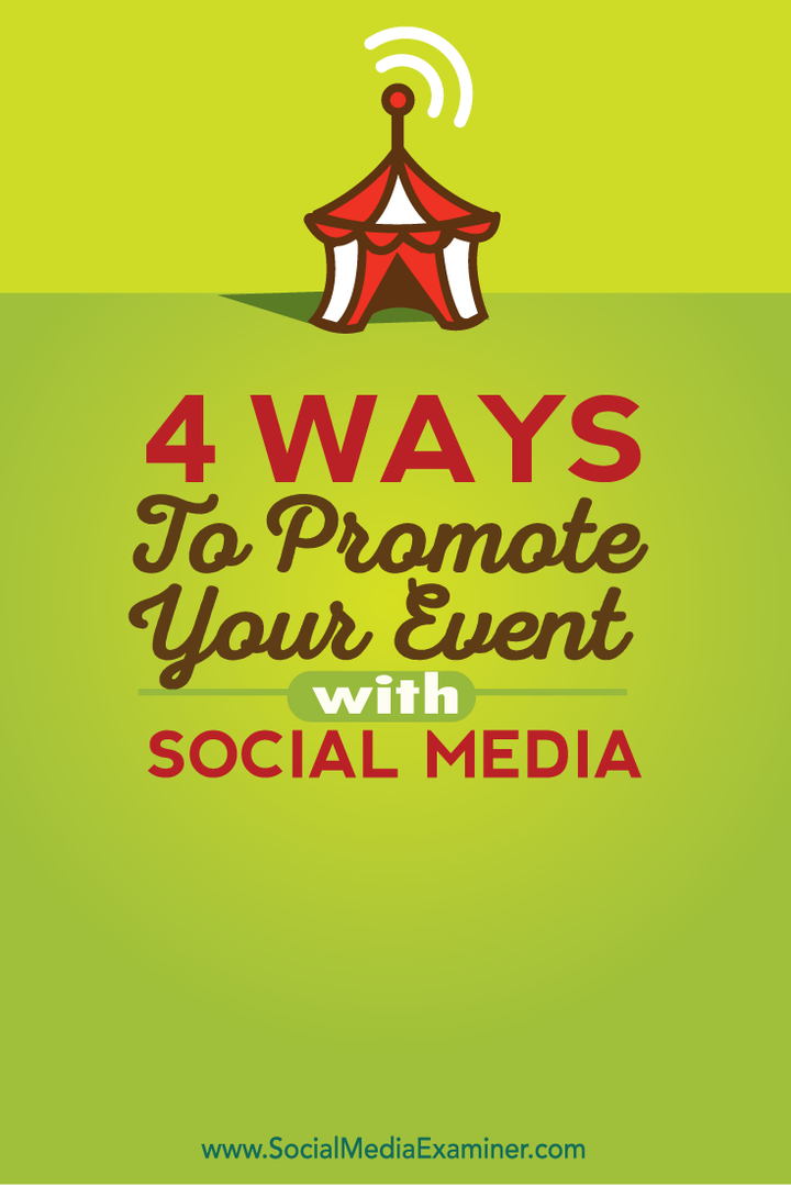 hvordan du promoverer dine begivenheder med sociale medier