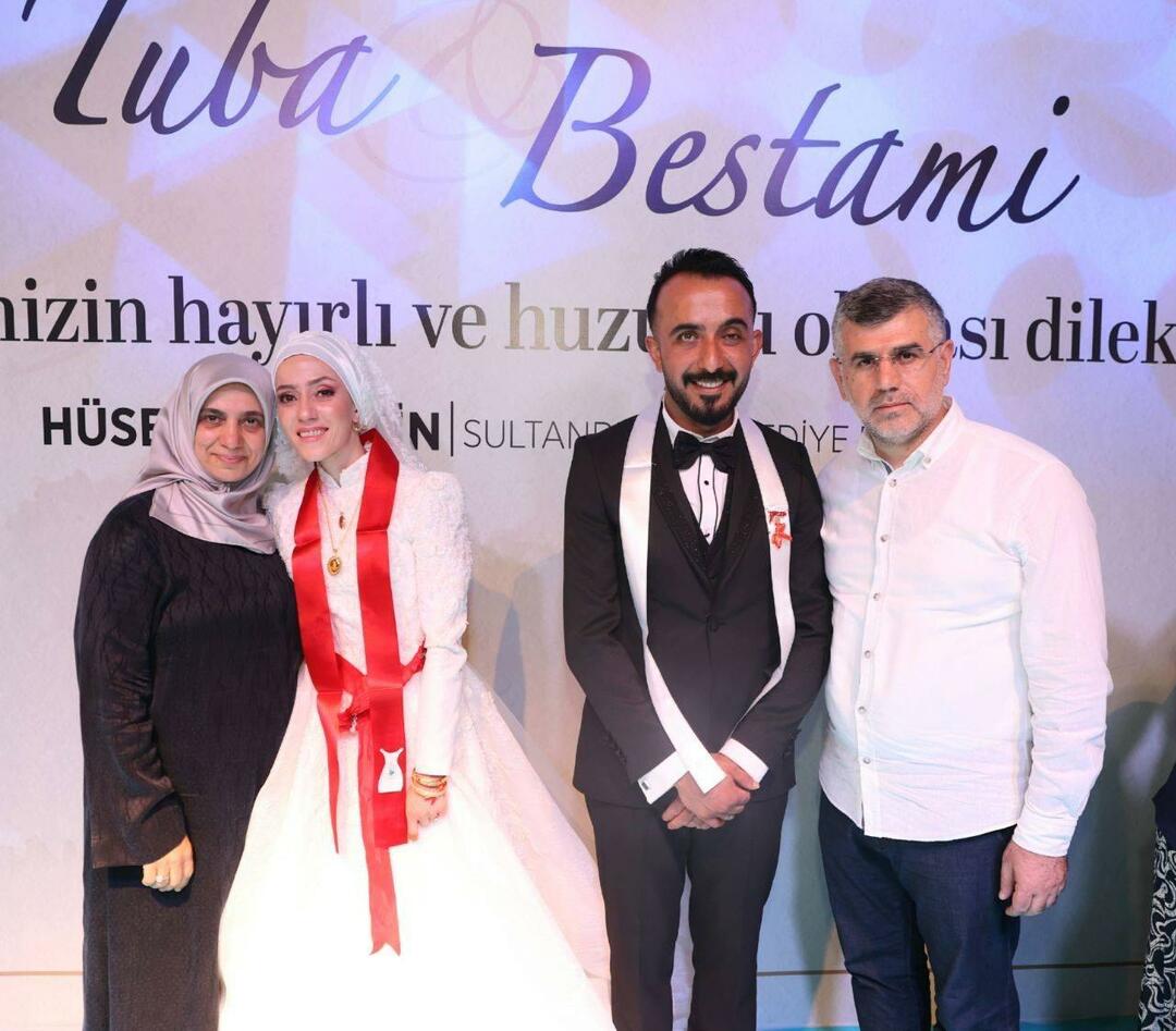 Jordskælvets overlevende par, hvis brudekjole blev lavet af Emine Erdoğan, trådte ind i verdenshuset!