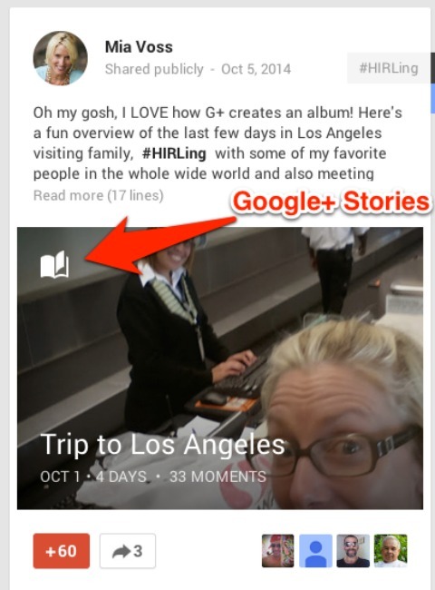 google historier indlæg