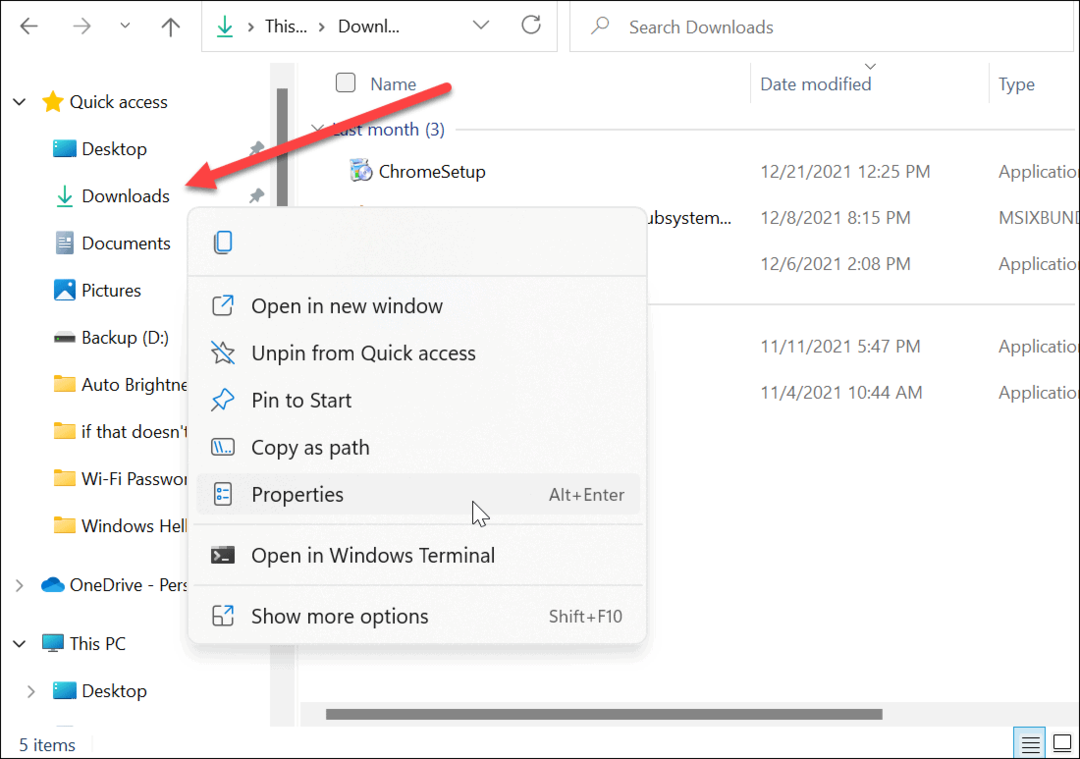 Windows 11 downloads placering